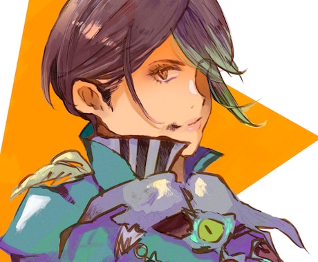 鮮やかなイラスト描きます アイコン、一枚絵、サムネイル等、推しへのプレゼントに！ イメージ2