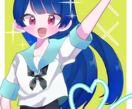 可愛い女の子描きます 可愛いキラキラした女の子を描きます。 イメージ2