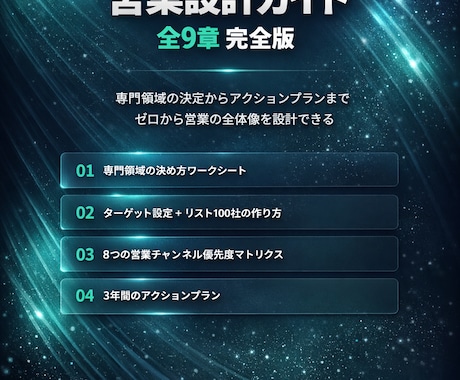 中小企業診断士の営業設計ガイドをお渡しします 資格を取った後、何から始めるかがわかる イメージ1
