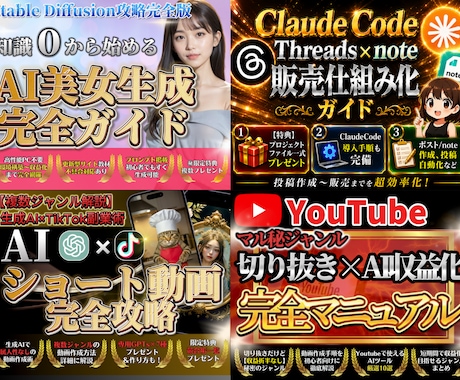 AI副業ノウハウ完全詰め合わせパック提供します ✅AIを活用した収益化ノウハウをまとめて提供します イメージ2