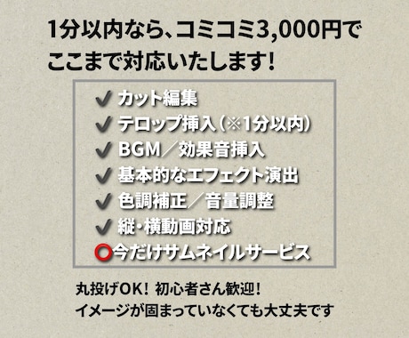 YouTube動画｜ショート動画編集します 先着10名様限定｜コミコミ3,000円編集 イメージ2