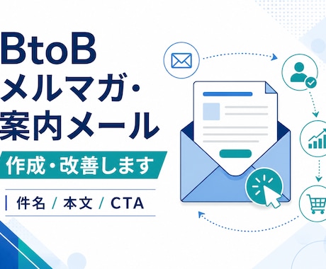 BtoBメルマガ・ステップメールを作成します 目的と読者を整理し、次の行動につながる文章にします イメージ1