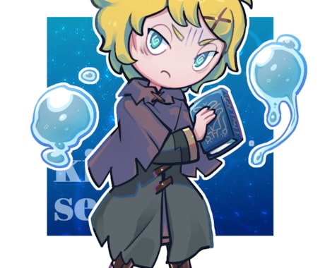 ポップでカラフルなSDイラスト描きます 2～3頭身のSDキャラクター立ち絵を描きます！ イメージ2