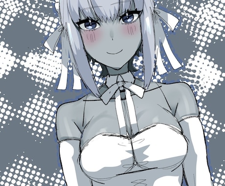 キャラクターイラストを描きます 1枚絵を描きます。TRPGキャラクターの絡みイラストなども。 イメージ1