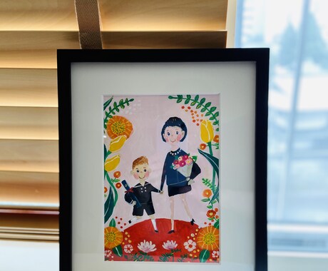 オリジナルの可愛いイラスト制作いたします お祝いのプレゼントや記念品に是非お使いください イメージ2