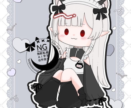 量産ジャージメイドのイラスト作成します ゆるくてかわいいイラストを2週間以内に納品！ イメージ1