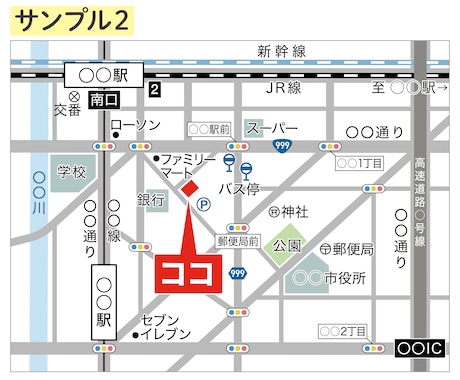 シンプルで分かりやすい地図を作成します 【販売実績700件以上】簡易的で見やすい地図が必要な方へ イメージ2