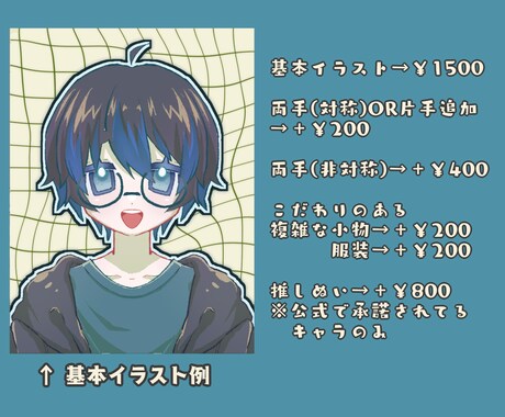 貴方の魅力がさらに増す！左右対称イラストを描きます アイコン・サムネ・胸上の立ち絵にも！様々な用途で使用可能◎！ イメージ2