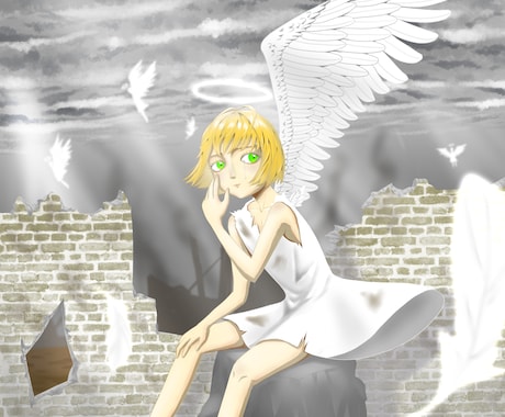 独特の絵柄でイラスト作成します