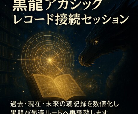 黒龍アカシックレコード接続し魂の軌跡を解析します 魂の記録層へ接続し過去現在未来の軌跡を数値化最適ルートへ導く イメージ2