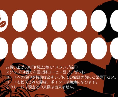 各お店の個性を活かしたカードを作成します 初めての出店や心機一転する方々に寄り添って提案します イメージ2