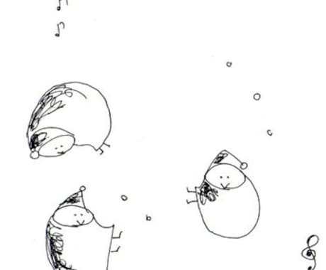シンプルでかわいい線画を描きます 線画は、ご覧になる方に、静かにシンプルに「心」をお伝えします イメージ2