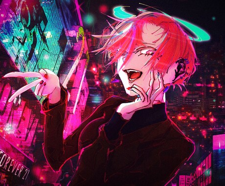 ダークで美しい、目を引くアイコン、イラスト描きます 商用利用可！ダークな絵柄が好きな人必見！ イメージ1