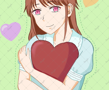 一枚絵イラスト描きます あなたのオリジナルキャラクターやVtuberを描きます イメージ2