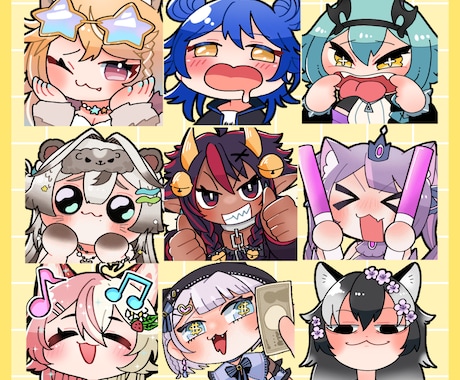 配信用・LINEスタンプ制作します アニメーション対応しています！ イメージ2