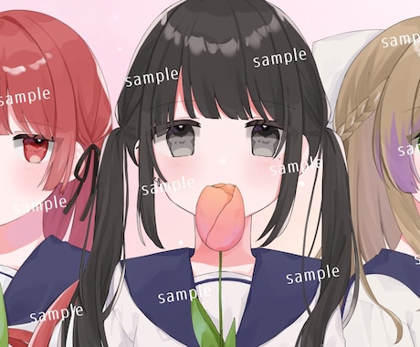 SNSアイコンやグッズ用イラストをお描きします オリジナルイラストやかわいいSDイラストをお探しの方へ イメージ2