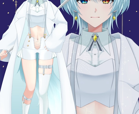 Vtuberの立ち絵/パーツ分け描きます IRIAM用の立ち絵も承ります。 イメージ2