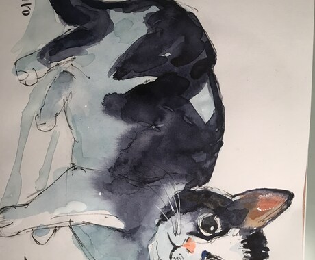 人物画、動物画を水彩画で描きます らしさ、可愛いさ、親しみ感がテーマです。 イメージ2