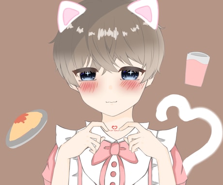 可愛いって思って貰えるようなイラスト描きます 固定キャラ作りたいけど思いつかない、！！という方へ是非！ イメージ1