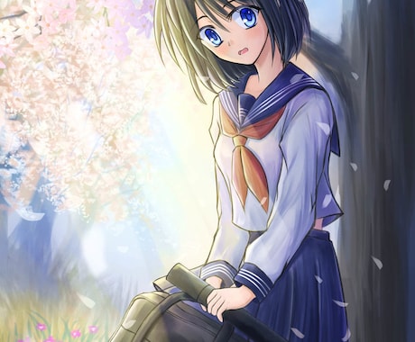美しく可愛くあなたのイメージをイラスト化します アイコン、一枚絵、サムネイル、観賞用、ブログなど彩ります！ イメージ2