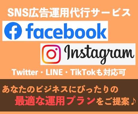 Web広告のプロがSNS広告の運用代行をします あなたのビジネスに合った最適な運用をご提案！ イメージ1