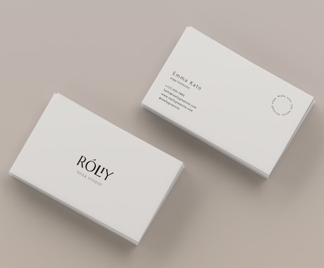 ミニマルでお洒落な名刺orショップカード作ります 一瞬で惹きつける、品のあるデザインを。 イメージ2