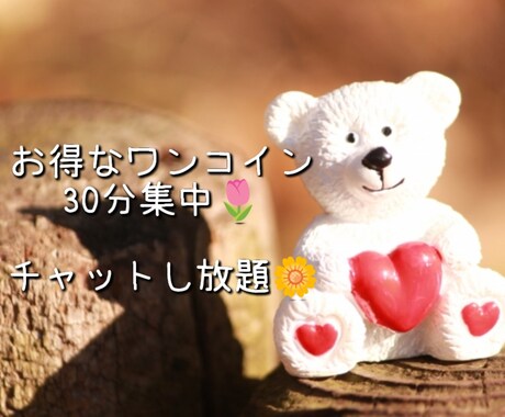 30分集中チャットで何でもお話聞きます 30分即レス☆日常のことから恋愛、愚痴までOK✩延長OK イメージ1