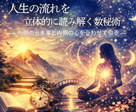 人生の流れを立体的に読み解きます ― 数秘術による「外側」と「内側」の未来リーディング ― イメージ2