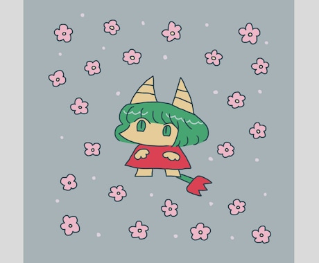 デフォルメイラストを作成します シンプルなダーク/メルヘンなイラストをお求めの方へ イメージ1