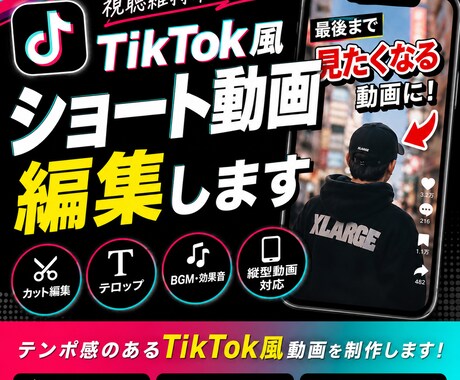 TikTok風ショート動画を制作します イメージ1