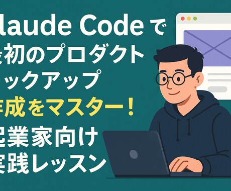 AIを使ったプロダクトの作り方を教えます ClaudeCode、Cursorを使った開発をサポート イメージ1
