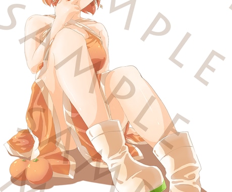 Orange mascot characterます To the mascot of the website. イメージ2
