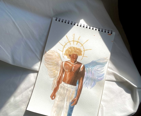 アクリル絵の具かアナログで人物など描きます イメージ1