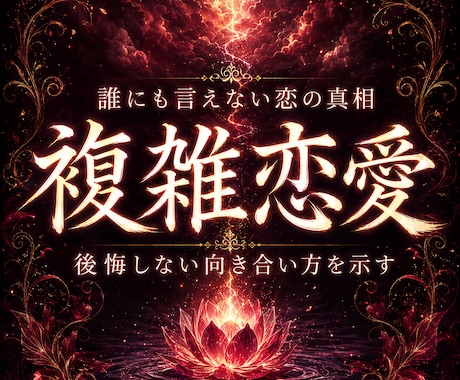 誰にも言えない恋の本音と今後を霊視します 苦しいほど離れられない、その関係の奥にある想いへ イメージ1