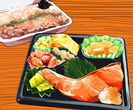 食べ物のイラストお描きします 商用利用OK◎ランチやデザートのグルメを色彩豊かに イメージ2