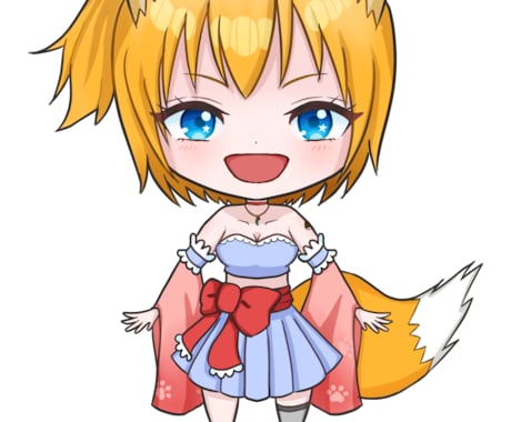 SDキャラ/デフォルメキャラ立ち絵イラスト描きます Vtuberさん、ライバーさん、SNSアイコンなど！ イメージ1