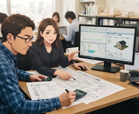 省エネ計算代行を行います 建築物の省エネ計算をお手伝いいたします！ イメージ1