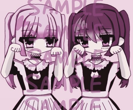 女子高生が貴方好みの絵を描きます 地雷量産型のかわいくて納品はやいイラスト屋 イメージ2
