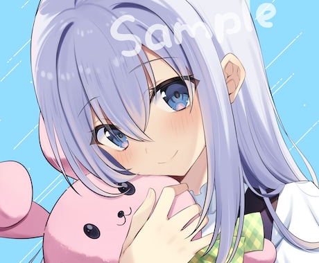 SNSや配信に▶美少女アイコン・イラスト作成します イメージ1
