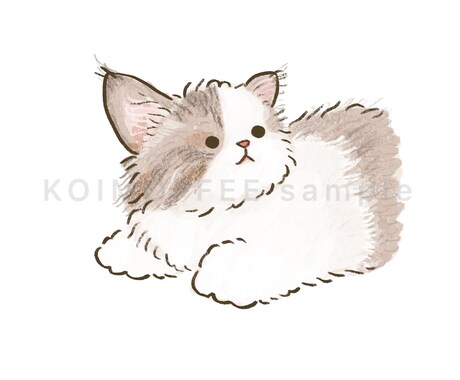 お写真を元にゆるふわな似顔絵を描きます SNSアイコン/待受/商用二次利用/グッズ作成 イメージ1