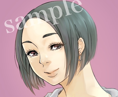 SNS用イラストアイコン作成承ります 似顔絵や創作キャラクター等のイラストアイコンを作成します。 イメージ2