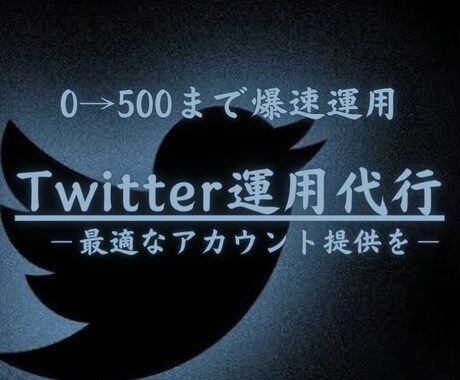 Twitter運用代行します Twitter運用師によるアカウント構築 イメージ1