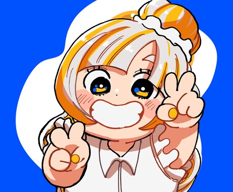 最短1日！お試し価格！もちもちのアイコンを描きます 修正ラフ提案無制限！３名様まで受付！ イメージ2