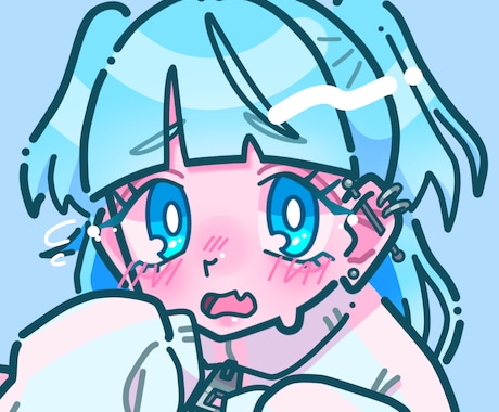ホップでかわいいアイコン、ヘッダー等描きます 絶対印象に残るキャッチーなアイコンをご提供！！ イメージ2