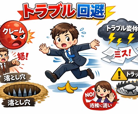 トラブル別に"保険で備えられるか"整理いたします 労務・クレームなどに対しての法務リスクを整理します イメージ1