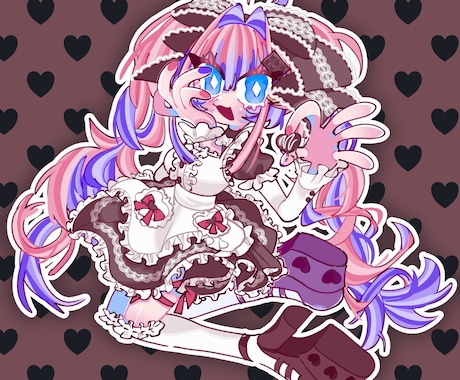 商用利用可‼️ポップでカラフルなイラスト描きます グッズ用イラスト、1枚絵、アイコンetc..... イメージ1