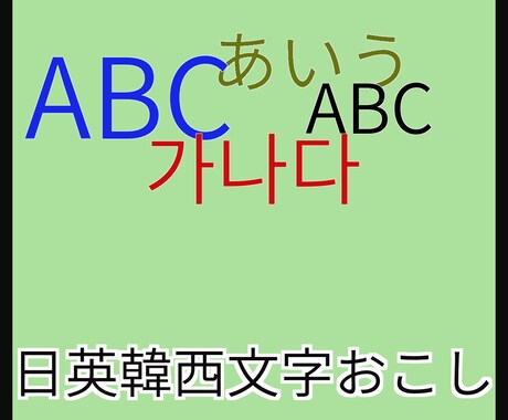 書面の文字起こしいたします 日本語、英語、韓国語、スペイン語文の文字起し致します。 イメージ1