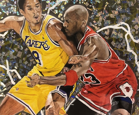 スポーツ選手の絵を描きます 好きなスポーツ選手の絵をサイン色紙色紙にお描きします！ イメージ2