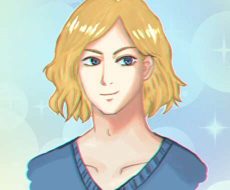 キャラクターアイコン描きます 綺麗で儚く雰囲気のあるアイコンをお描きします。 イメージ2