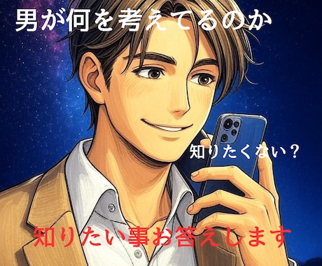 男心は全てお任せください！スッキリ解決させます 好きな相手の気持ち/男性心理/浮気をする男性の特徴 イメージ1